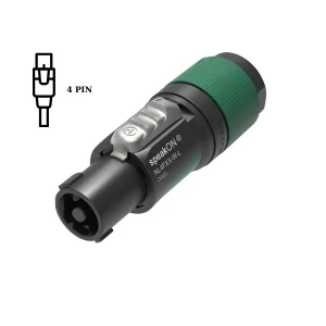 Jack Speakon Neutrik NL4FXX-W-S